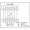 METZ CONNECT BTR UAE 25x8(8) Cat.6 ekranēts savienojumu panelis, 25 porti, 1U, gaiši pelēks 130887-E