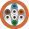 METZ CONNECT Cat6a SF/UTP tīkla savienojuma kabelis 1 m oranžs