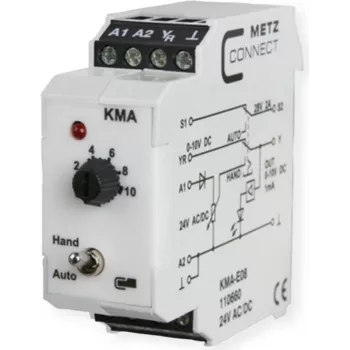 METZ CONNECT KMA-E08 saskarnes relejs 24 V DC 1 CO 8 A balts 110660