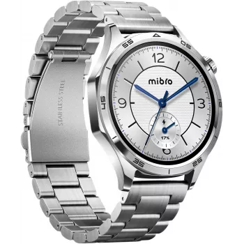 Mibro Watch GT viedpulkstenis ar 1,75 inch HD TFT displeju, sudraba krāsā (2 siksnas iekļautas)