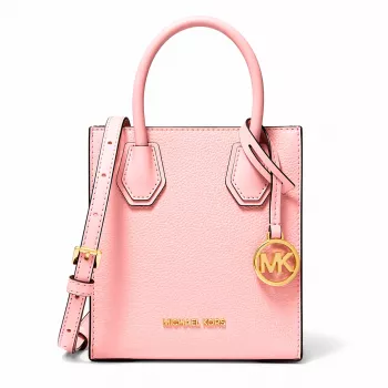 Michael Kors Sieviešu Ginny Crossbody Soma no Safiāna Ādas, Powder Blush, 15x17x6 cm