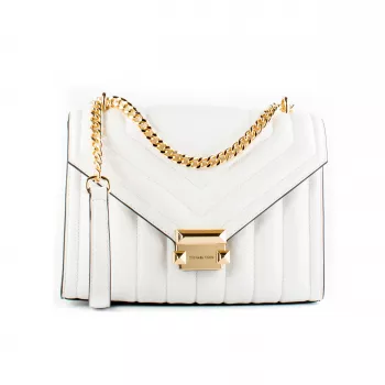 Michael Kors Gwen Crossbody Bag 35R4GWHL6UOPT Signature Coated Canvas Gold-Tone Hardware