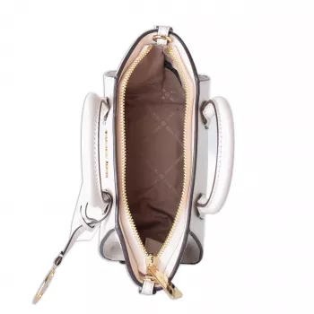 MICHAEL KORS Jet Set Charm Sieviešu crossbody soma ar Signature Logo apdruku, ovāla forma, 18x15x7 cm