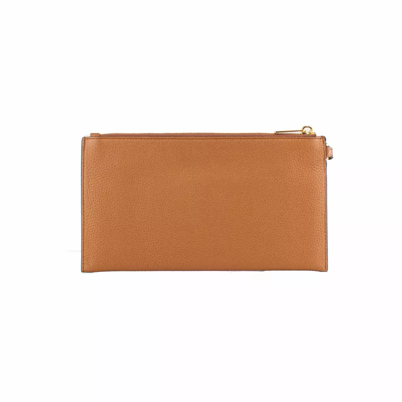 Michael Kors Jet Set Travel Phone Crossbody Bag Saffiano Leather Luggage Brown 35S4GTVW3LLUG