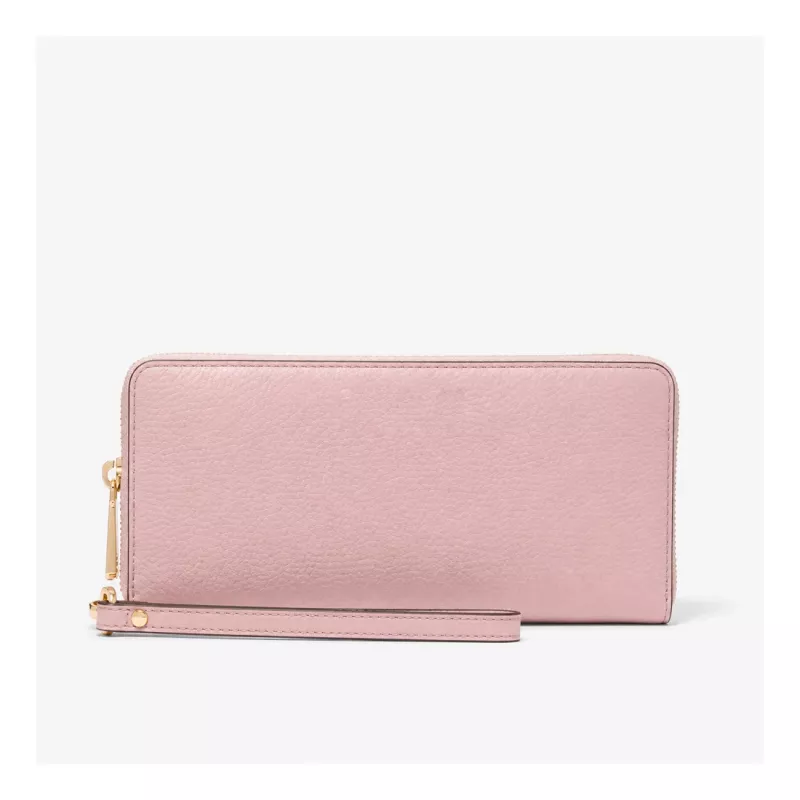 Michael Kors Jet Set Travel Powder Blush Saffiano ādas aproču maks