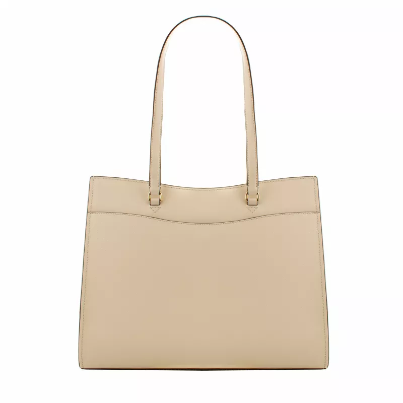 Michael Kors Jet Set Travel Tote Bag 35F4GTVT9LLTC - Saffiano āda, liels, zelta krāsas aparatūra