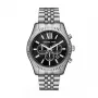 Michael Kors Lexington Vīriešu Kvarca Hronogrāfa Pulkstenis MK8602, 45mm, Zils Ciparnīca, Nerūsējošā Tērauda Rokasaproke