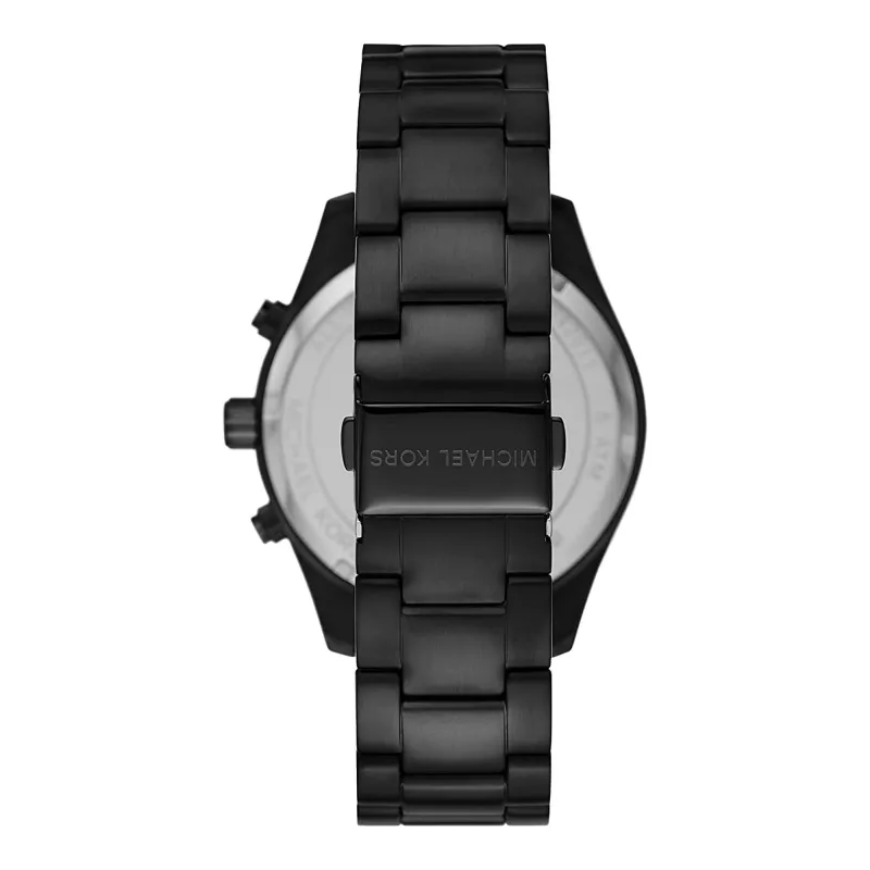 Michael Kors Lexington Vīriešu Kvarca Hronogrāfa Pulkstenis MK8899 46mm Zils Ciparnīca Sudraba Nerūsējošais Tērauds