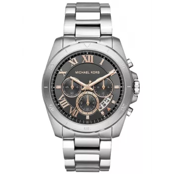 MICHAEL KORS Vīriešu MK8609 Analogais kvarca hronogrāfa pulkstenis, 50mm zils ciparnīca un tērauda aproce