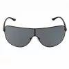 Michael Kors Vīriešu saulesbrilles MK-1113-BLACK - Taisnstūra acetāta rāmis ar dūmu pelēkām lēcām