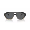 Michael Kors Vīriešu saulesbrilles MK2219U394287 - Melns acetāta rāmis, pelēkas polikarbonāta lēcas, 57 mm