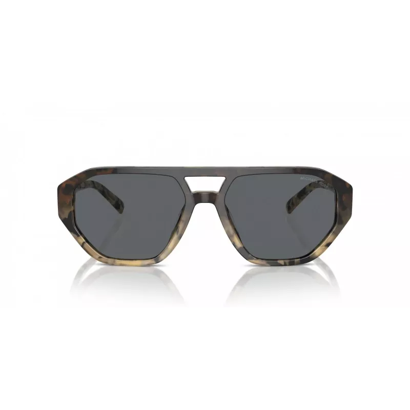 Michael Kors Vīriešu saulesbrilles MK2219U394287 - Melns acetāta rāmis, pelēkas polikarbonāta lēcas, 57 mm