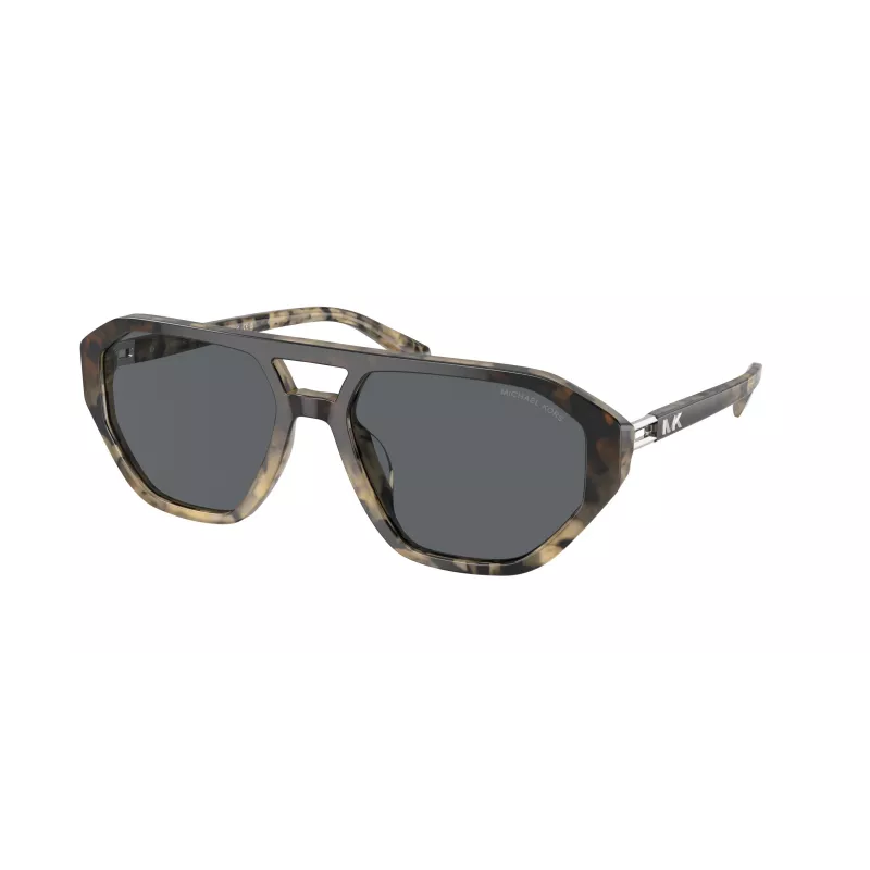 Michael Kors Vīriešu saulesbrilles MK2219U394287 - Melns acetāta rāmis, pelēkas polikarbonāta lēcas, 57 mm