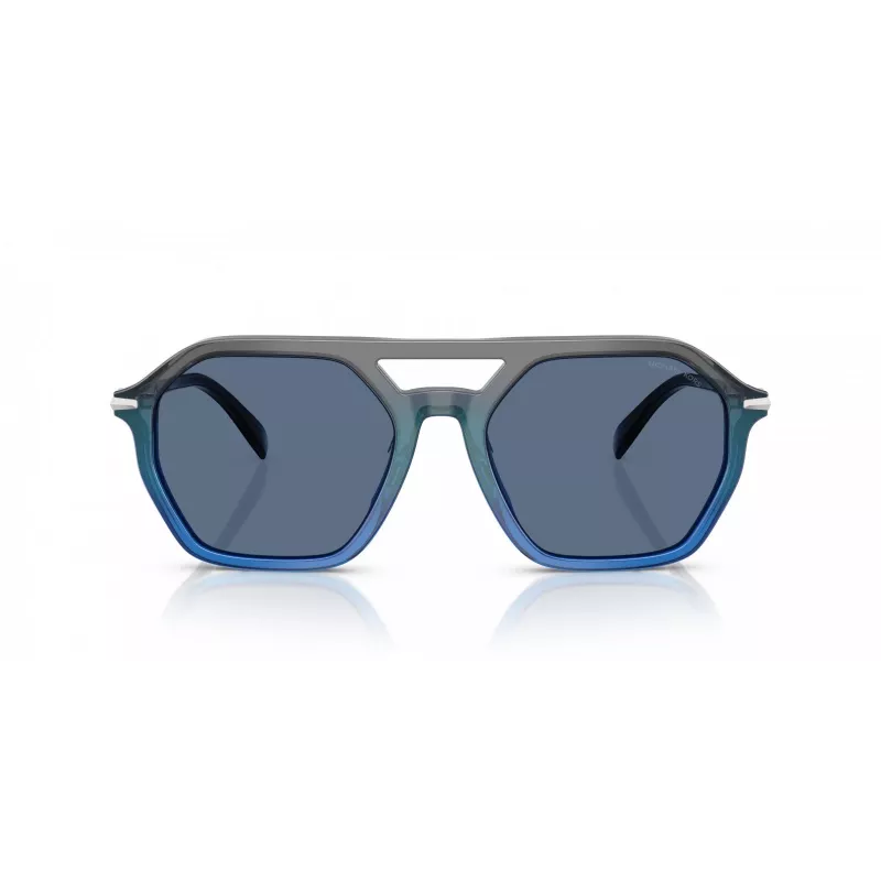 Michael Kors Vīriešu Saulesbrilles MK2251U401180 - Melns Rāmis, Pelēks Gradienta Stikls, 57mm