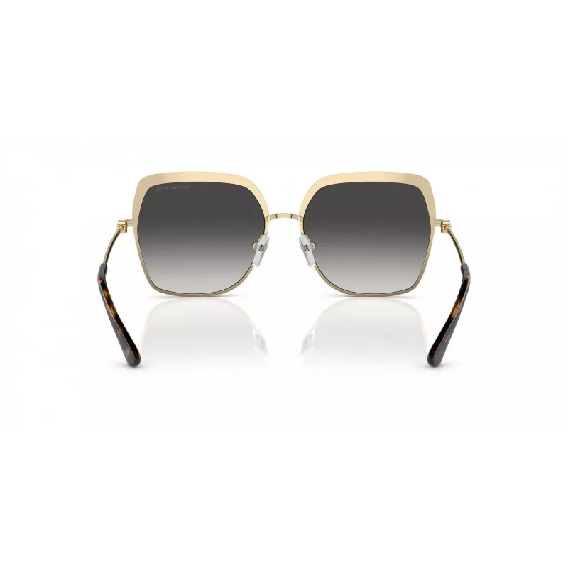 Michael Kors MK1141-10188G Sieviešu saulesbrilles - Melns acetāta rāmis, pelēkas gradienta lēcas, 57 mm