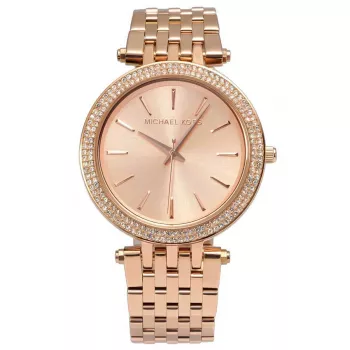 Michael Kors MK3192 sieviešu kvarca pulkstenis - rozā zelta toņa nerūsējošais tērauds, 39 mm