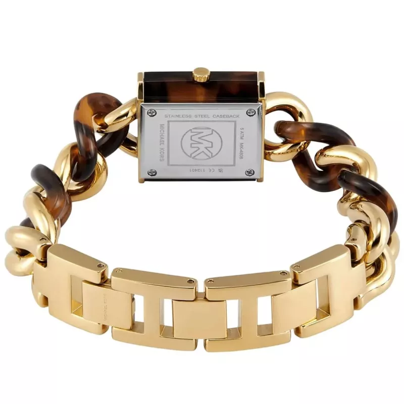 Michael Kors MK4808 Sieviešu zelta toņa nerūsējošā tērauda pulkstenis 25mm