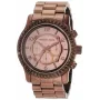 Michael Kors MK5543 Sieviešu rožu zelta toņa nerūsējošā tērauda hronogrāfa pulkstenis 43 mm
