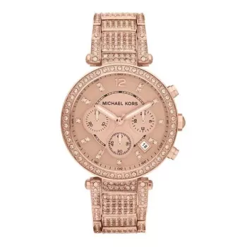 Michael Kors MK5663 Sieviešu rozā zelta toņa nerūsējošā tērauda hronogrāfa pulkstenis 39mm