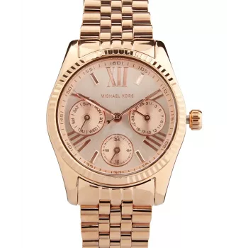 Michael Kors MK5809 Sieviešu rožu zelta toņa nerūsējošā tērauda pulkstenis 33mm