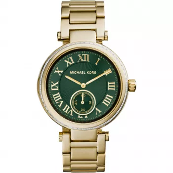 Michael Kors MK6065 Sieviešu rozā zelta toņa nerūsējošā tērauda hronogrāfa pulkstenis 40mm