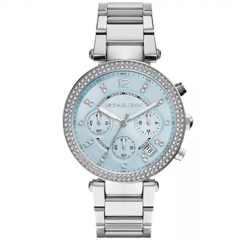 Michael Kors MK6104 Sieviešu rožu zelta toņa nerūsējošā tērauda hronogrāfa pulkstenis 39mm