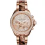 Michael Kors MK6159 Sieviešu hronogrāfa pulkstenis ar rozā zelta krāsas nerūsējošā tērauda korpusu un aproci, 41,5 mm