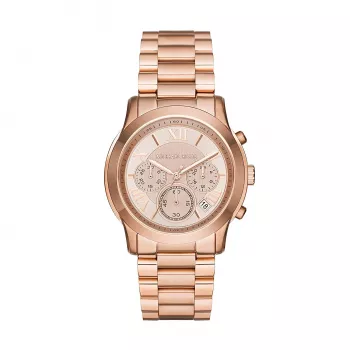 Michael Kors MK6275 Sieviešu rozā zelta toņa nerūsējošā tērauda hronogrāfa pulkstenis 39mm