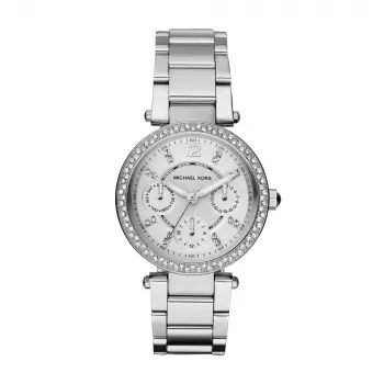 Michael Kors Parker Mini sieviešu kvarca hronogrāfa pulkstenis MK5615 33mm rozā zelta nerūsējošais tērauds