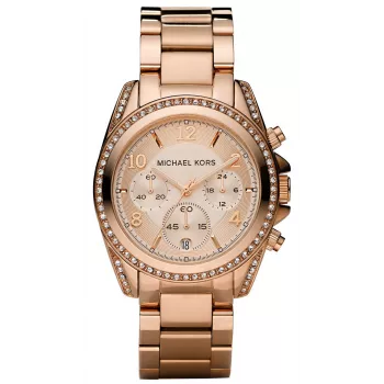 Michael Kors Parker sieviešu pulkstenis MK5263 39mm rožu zelta toņa nerūsējošais tērauds
