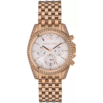 Michael Kors Parker sieviešu pulkstenis MK5836 39mm rozā zelta nerūsējošais tērauds