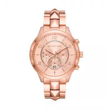 Michael Kors Pyper Women's Rose Gold-Tone Stainless Steel Chronograph Watch MK6713