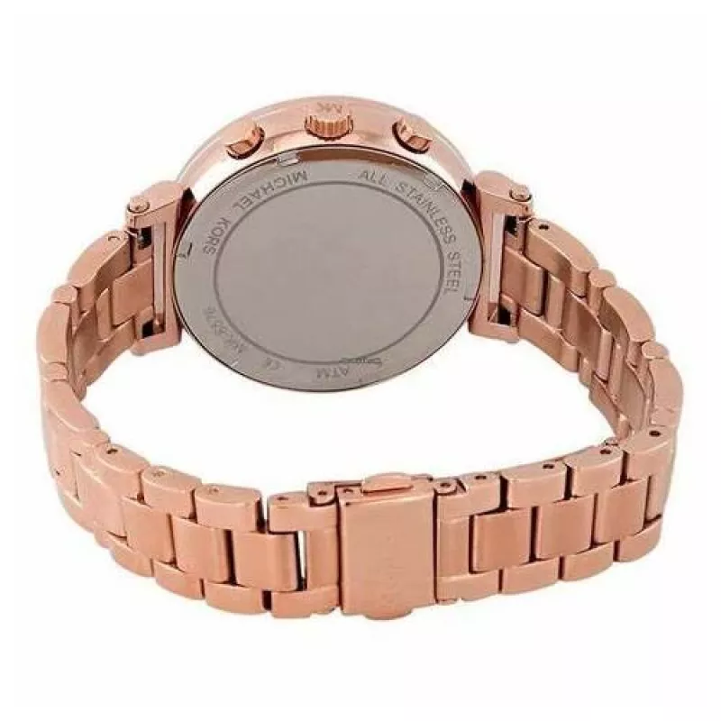 Michael Kors Pyper Sieviešu rozā zelta toņa nerūsējošā tērauda pulkstenis MK6576