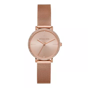 Michael Kors Pyper Sieviešu Pulkstenis MK7122 32mm Roze Zelta Krāsas Nerūsējošais Tērauds