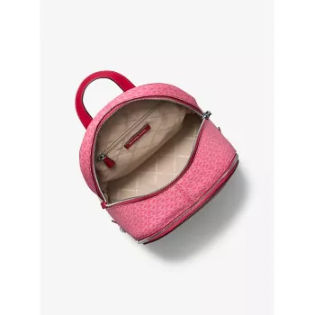 Michael Kors Rhea Mugursoma Tumši Ogu Saffiano Āda Sievietēm 27x26x14 cm