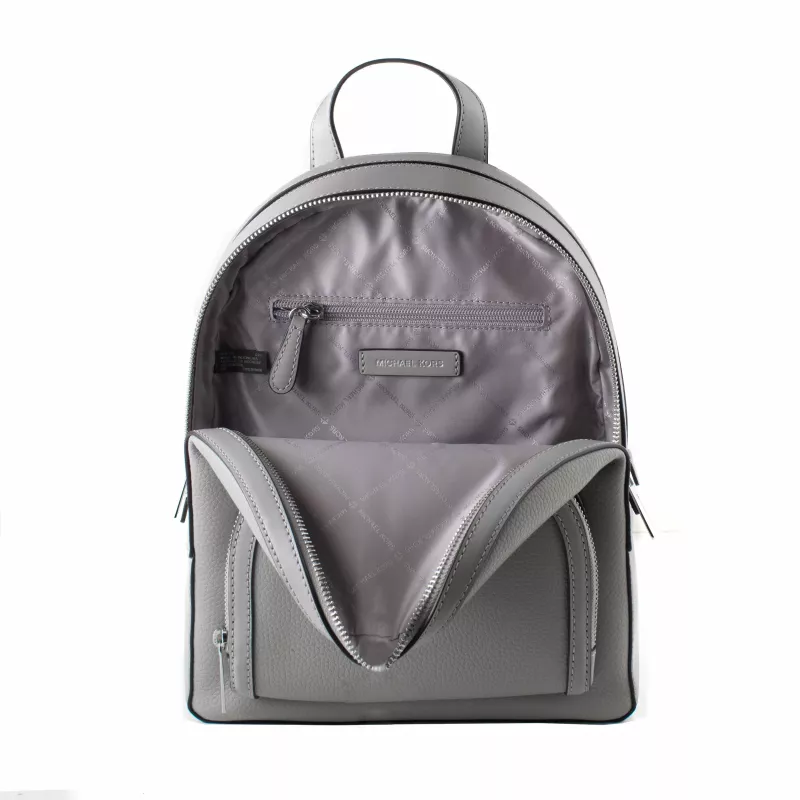 Michael Kors Rhea Sieviešu Mugursoma 28x23x10 cm Pērļu Pelēka Saffiano Āda