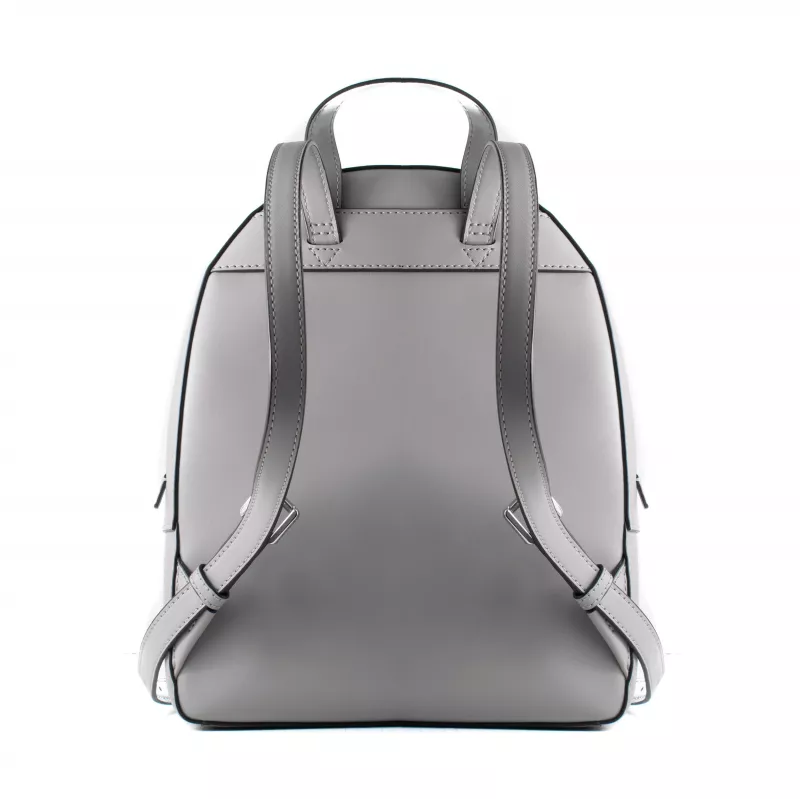Michael Kors Rhea Sieviešu Mugursoma 28x23x10 cm Pērļu Pelēka Saffiano Āda