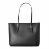 Michael Kors Sullivan sieviešu tote soma - Saffiano āda, melna, 34x27x11 cm
