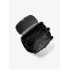 Michael Kors unisex mugursoma 30S4SRKB7CBLA – melna graudaina āda, augšējais rāvējslēdzējs, 34x35x14 cm