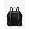 Michael Kors unisex mugursoma 30S4SRKB7CBLA – melna graudaina āda, augšējais rāvējslēdzējs, 34x35x14 cm