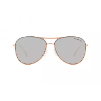 Michael Kors Unisex Saulesbrilles MK1089 Caurspīdīgs Pelēks Acetāta Rāmis Pelēks Gradienta Lēcas 59mm