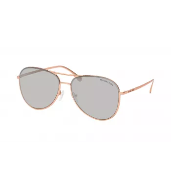 Michael Kors Unisex Saulesbrilles MK1089 Caurspīdīgs Pelēks Acetāta Rāmis Pelēks Gradienta Lēcas 59mm