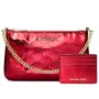 MICHAEL KORS Sieviešu somu komplekts 35F5GGZD6OCHE - Signature pārklāta audekla crossbody soma ar atbilstošu somiņu (24x15x8 cm)