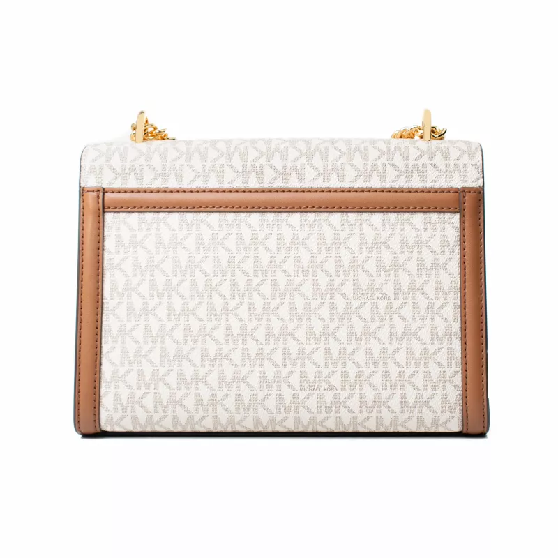 MICHAEL KORS sieviešu Gwen crossbody soma 35S5GWHL8BVAN vaniļas krāsā, 24x18x8 cm