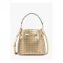 MICHAEL KORS Sieviešu Jet Set Travel Crossbody soma 35S6G2ZC1KPAL - Signature Canvas, Gold-Tone Hardware