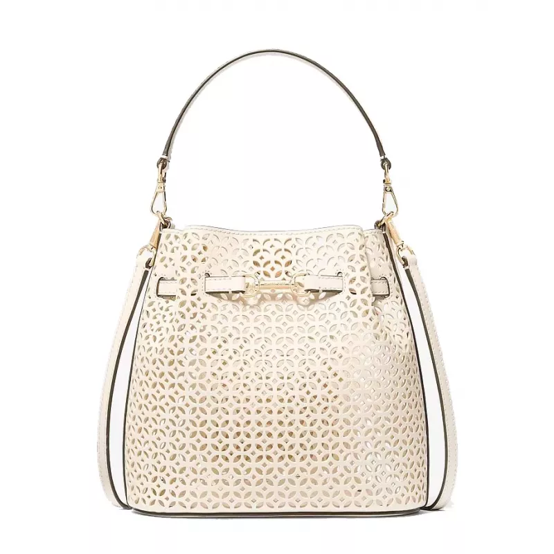 MICHAEL KORS Women's Jet Set Travel Crossbody Bag 35S6G2ZC1YLTC, Brown/Acorn, 22x19x10 cm