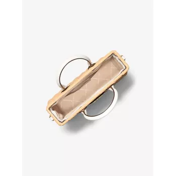 Michael Kors sieviešu Jet Set Travel crossbody soma 35T4G7ZC5WOPT - Signature audekls, zelta toņa furnitūra