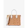 Michael Kors sieviešu Jet Set Travel crossbody soma 35T4G7ZC5WOPT - Signature audekls, zelta toņa furnitūra