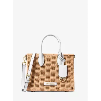Michael Kors sieviešu Jet Set Travel crossbody soma 35T4G7ZC5WOPT - Signature audekls, zelta toņa furnitūra