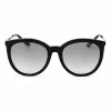 Michael Kors Women's MK-2208 Oversized Square Sunglasses Black Gradient Grey 55mm